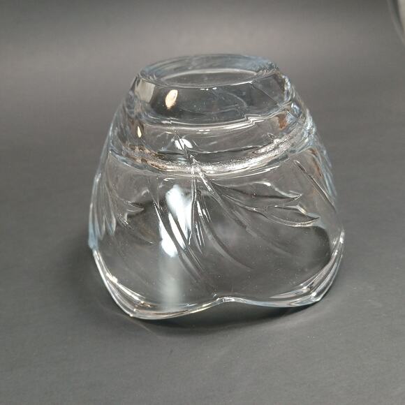 Vtg KIG Indonesia Decorative Clear Glass Tulip Votive Candle Holder, Ring Dish - Picture 8 of 9